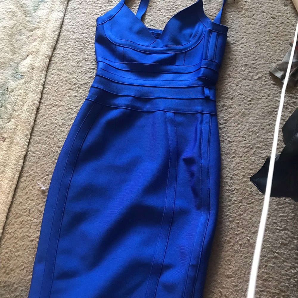 Royal blue bandage dress - Size S